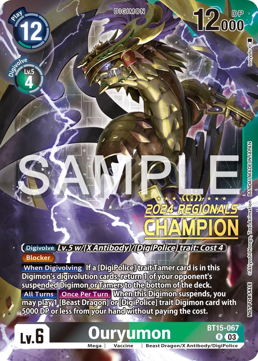 Ouryumon [Regionals Champion Foil] #BT15-067