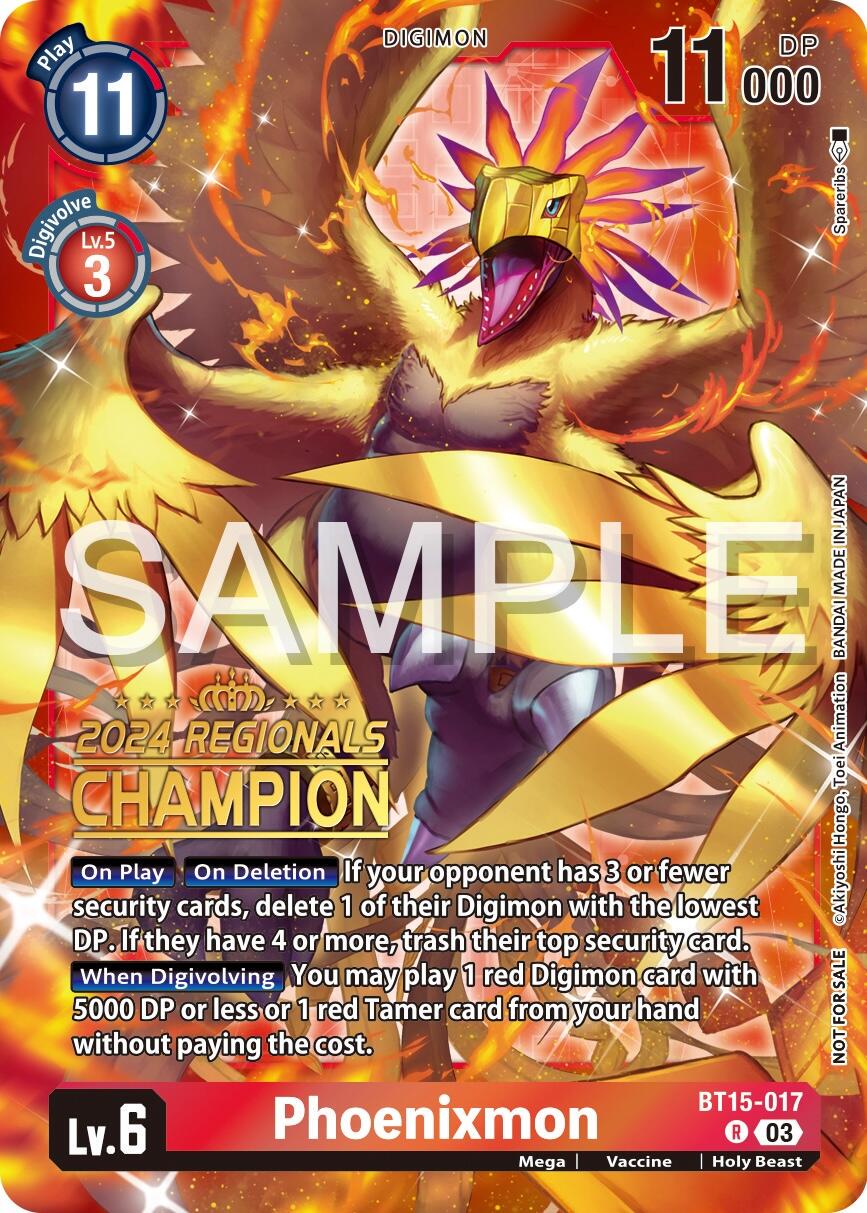 Phoenixmon [Regionals Champion Foil] #BT15-017