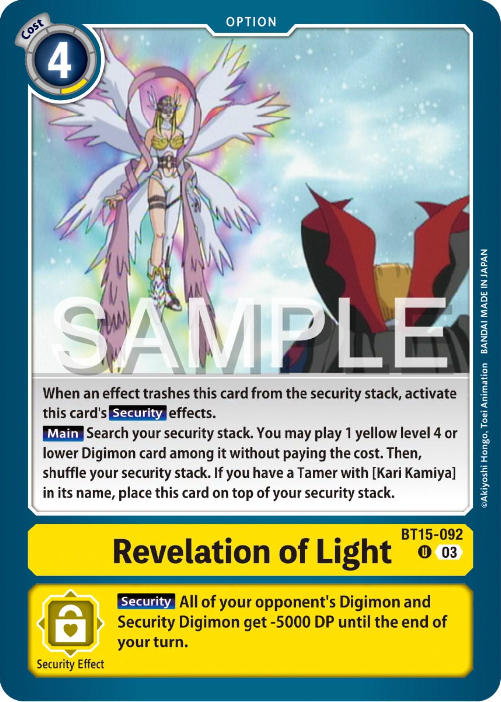 Revelation of Light #BT15-092