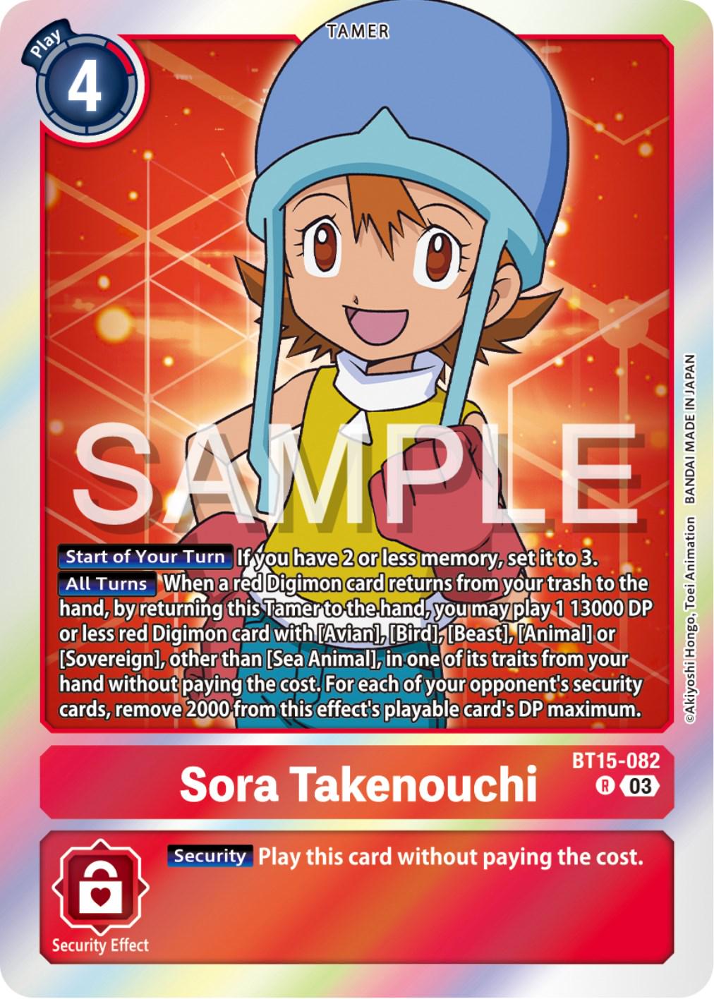 Sora Takenouchi [Foil] #BT15-082