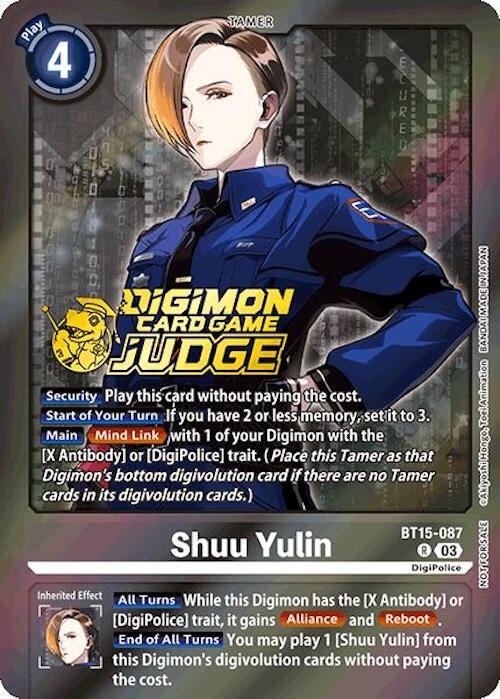 Shuu Yulin [Judge Pack Foil] #BT15-087