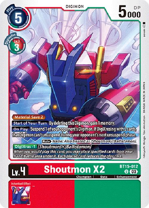 Shoutmon X2 #BT15-012