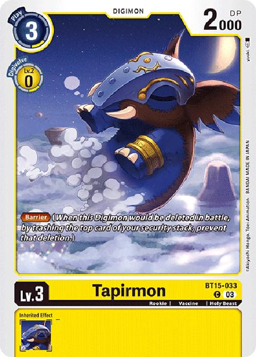 Tapirmon #BT15-033