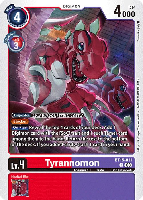 Tyrannomon #BT15-011