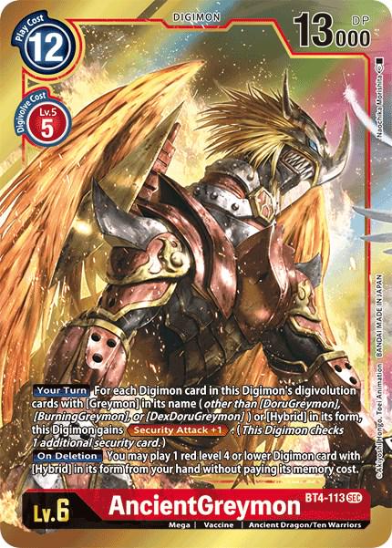 AncientGreymon [Alternate Art Foil] #BT4-113