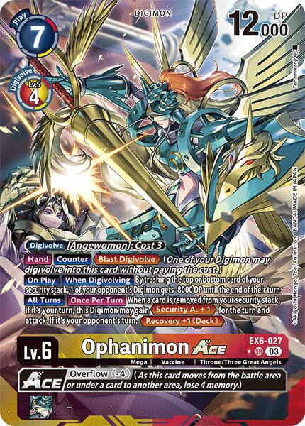 Ophanimon ACE [Alternate Art Foil] #EX6-027
