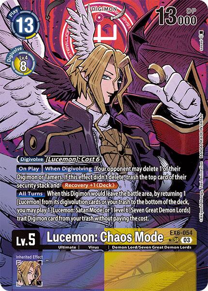 Lucemon: Chaos Mode [Alternate Art Foil] #EX6-054