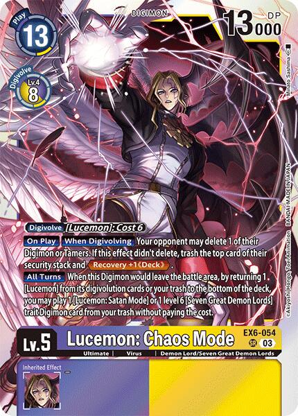 Lucemon: Chaos Mode [Foil] #EX6-054