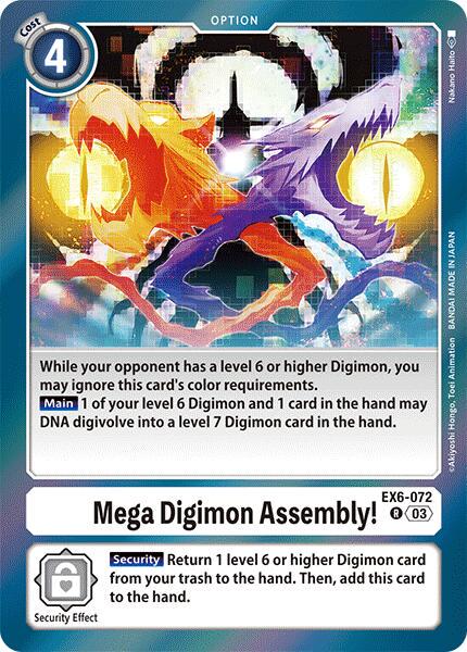 Mega Digimon Assembly! [Foil] #EX6-072