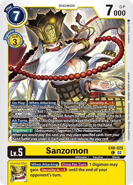 Sanzomon #EX6-025
