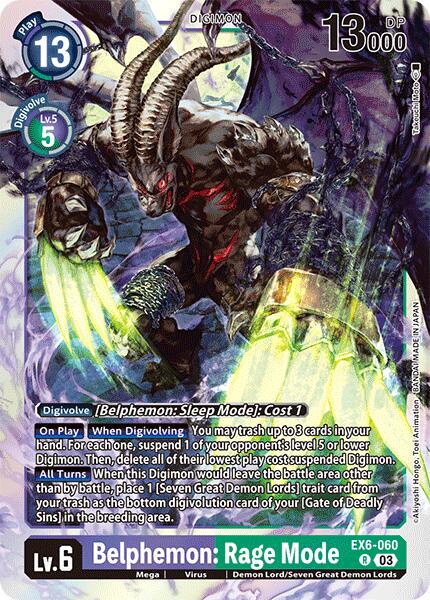 Belphemon: Rage Mode [Foil] #EX6-060