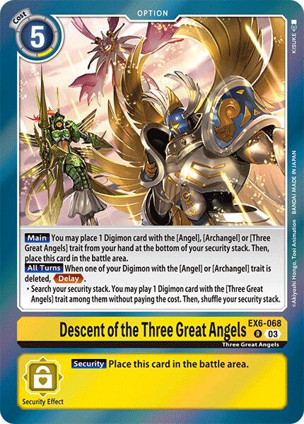 Descent of the Three Great Angels [Foil] #EX6-068