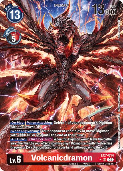 Volcanicdramon [Alternate Art Foil] #EX7-014
