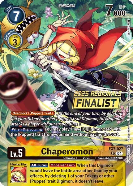 Chaperomon [Regionals Finalist Foil] #EX7-027