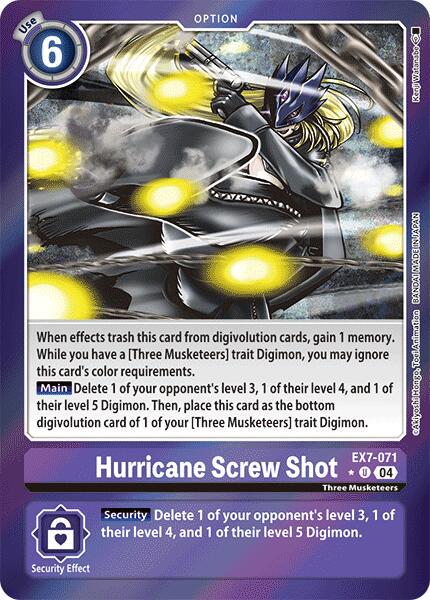 Hurricane Screw Shot [Foil Foil] #EX7-071