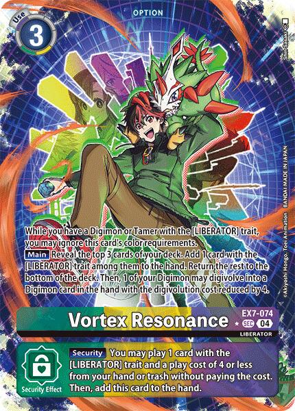 Vortex Resonance [Alternate Art Foil] #EX7-074