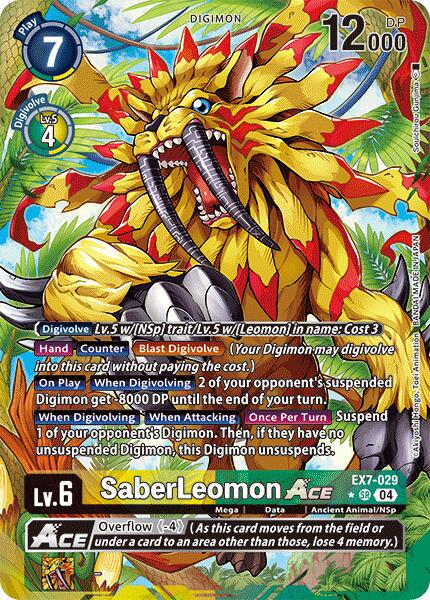 SaberLeomon ACE [Alternate Art Foil] #EX7-029