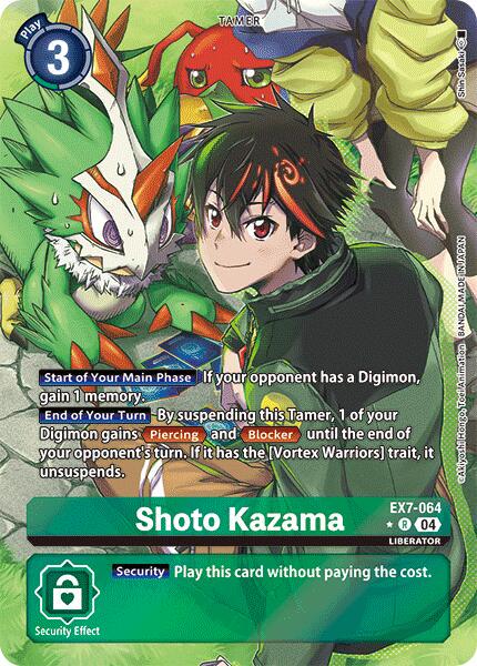 Shoto Kazama [Alternate Art Foil] #EX7-064