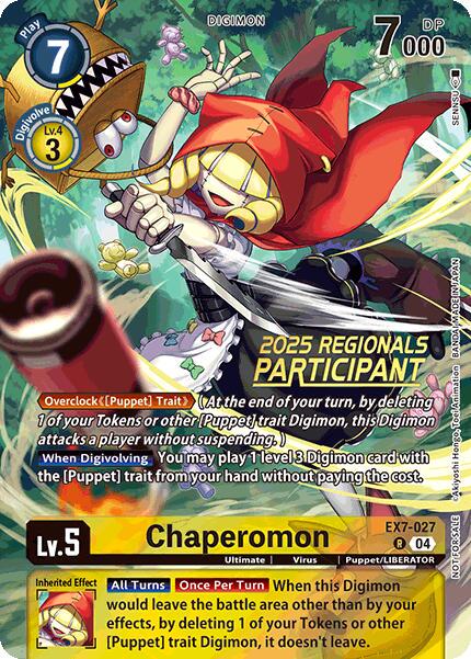 Chaperomon [Regionals Participant Foil] #EX7-027