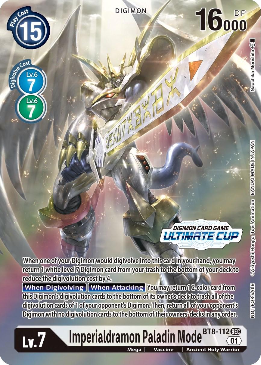 Imperialdramon Paladin Mode [Ultimate Cup Foil] #BT8-112