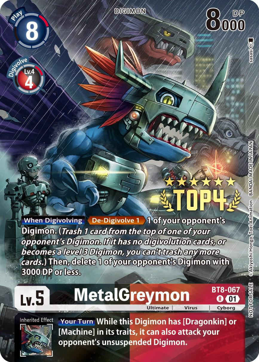 MetalGreymon [3-On-3 Top 4 Foil] #BT8-067