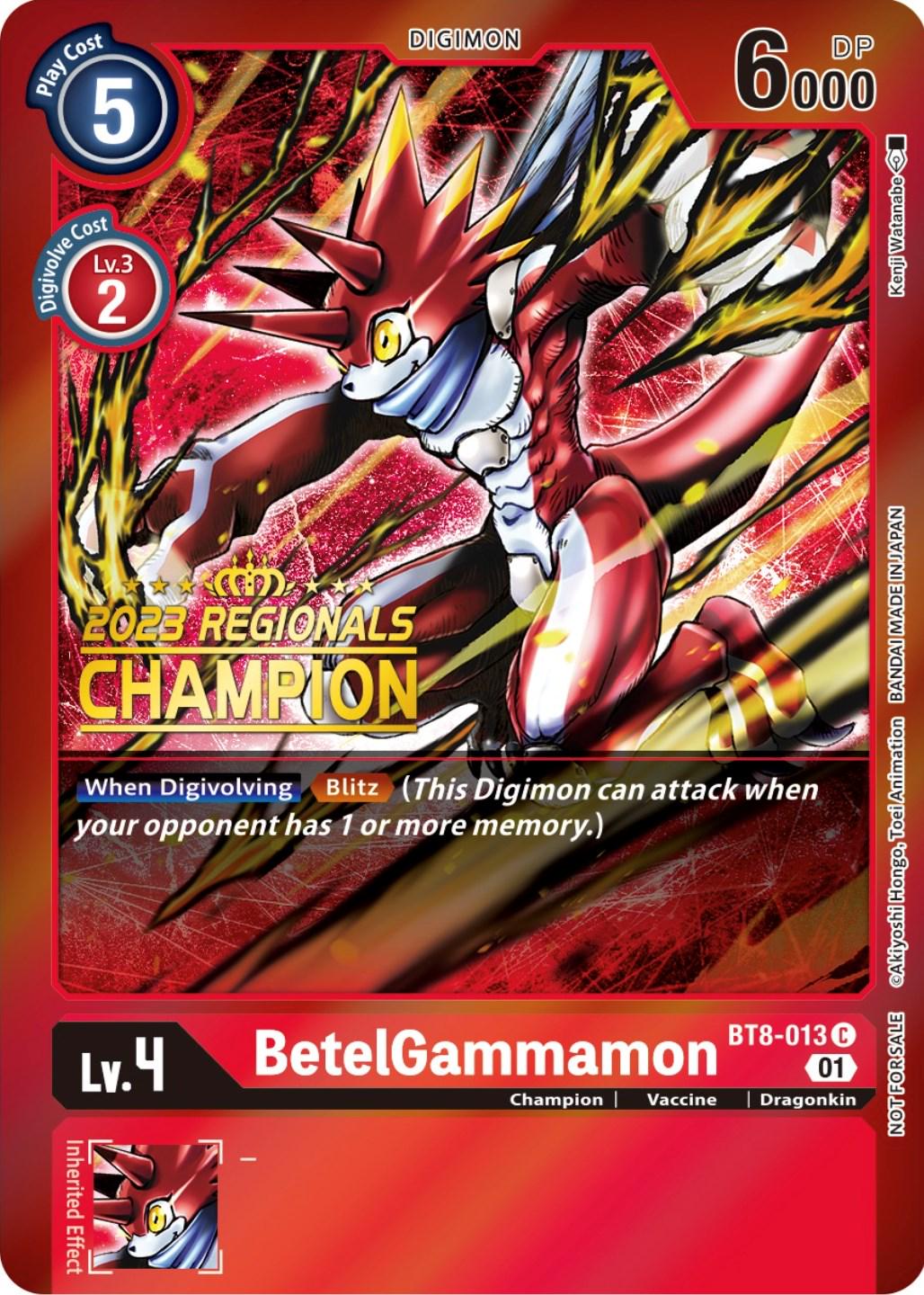 BetelGammamon [Regionals Champion Foil] #BT8-013