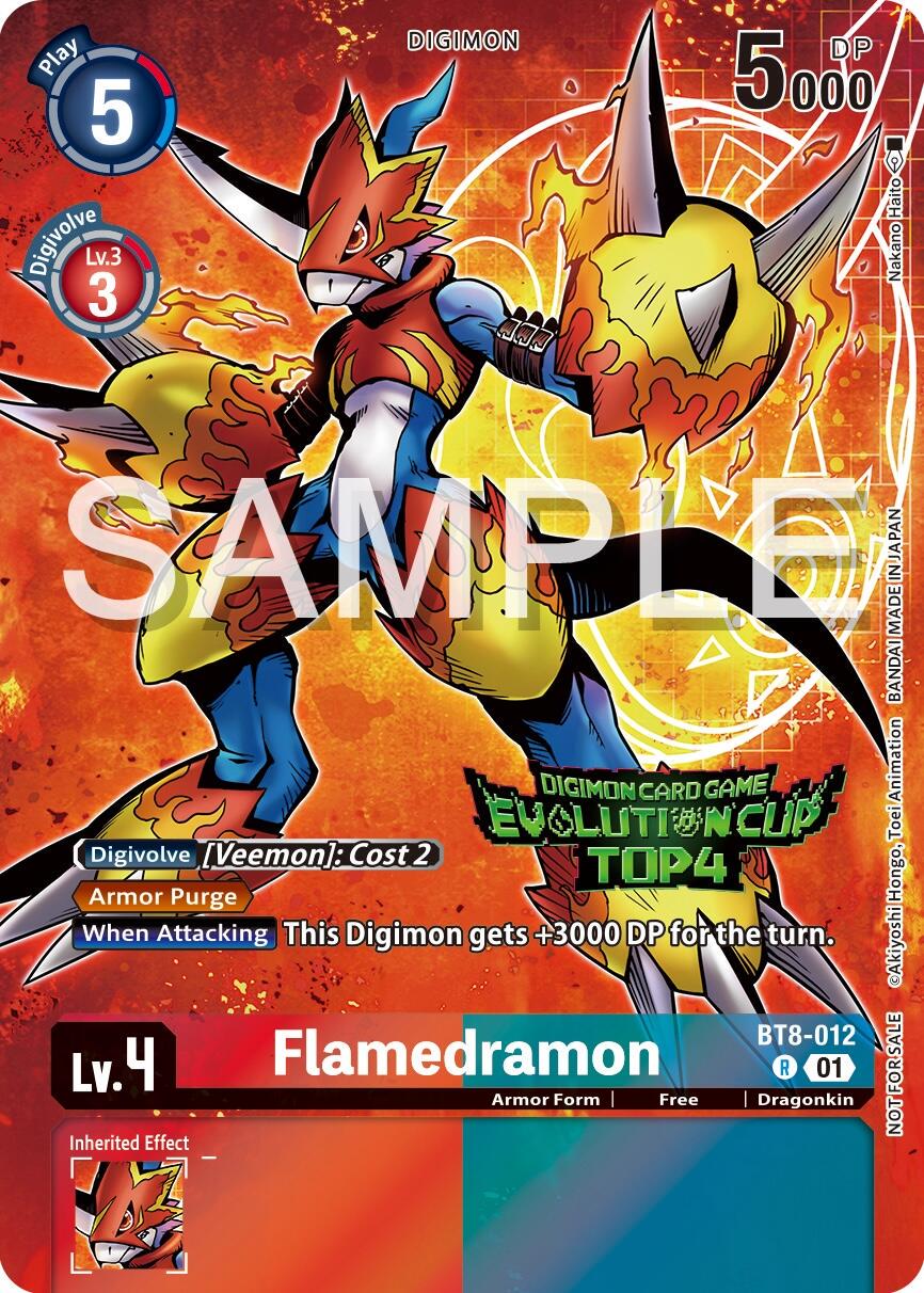 Flamedramon [Evolution Cup Top 4 Foil] #BT8-012
