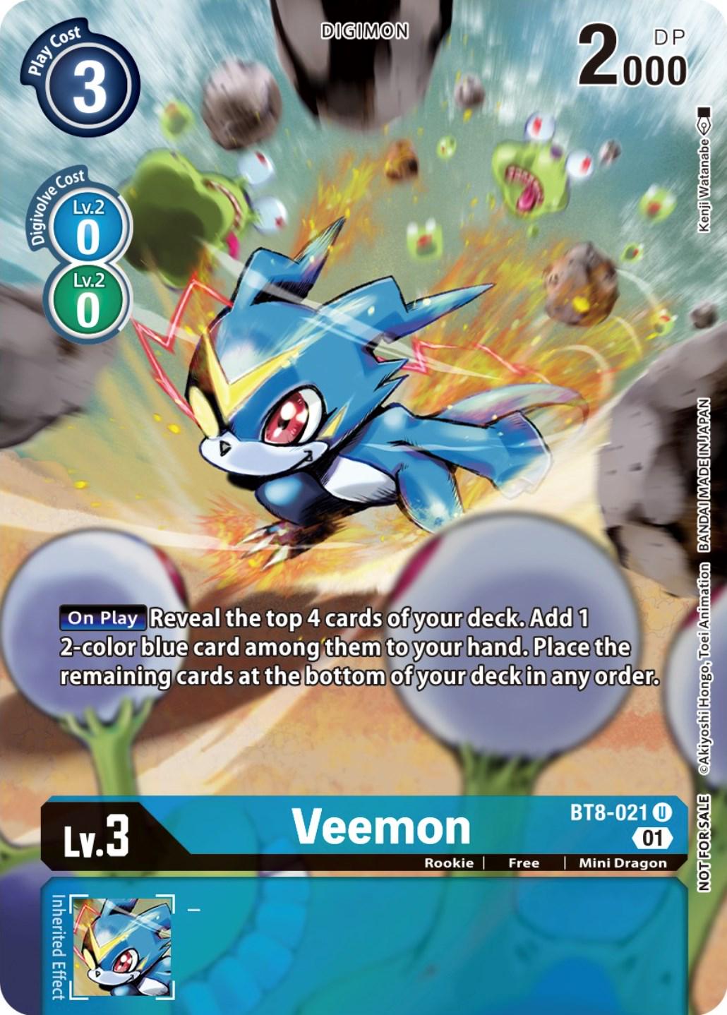 Veemon [Pre-Release Foil] #BT8-021