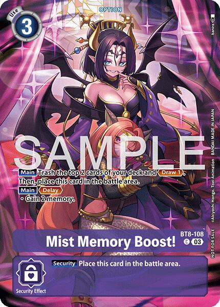 Mist Memory Boost! [Sinister Order Legend Pack Foil] #BT8-108