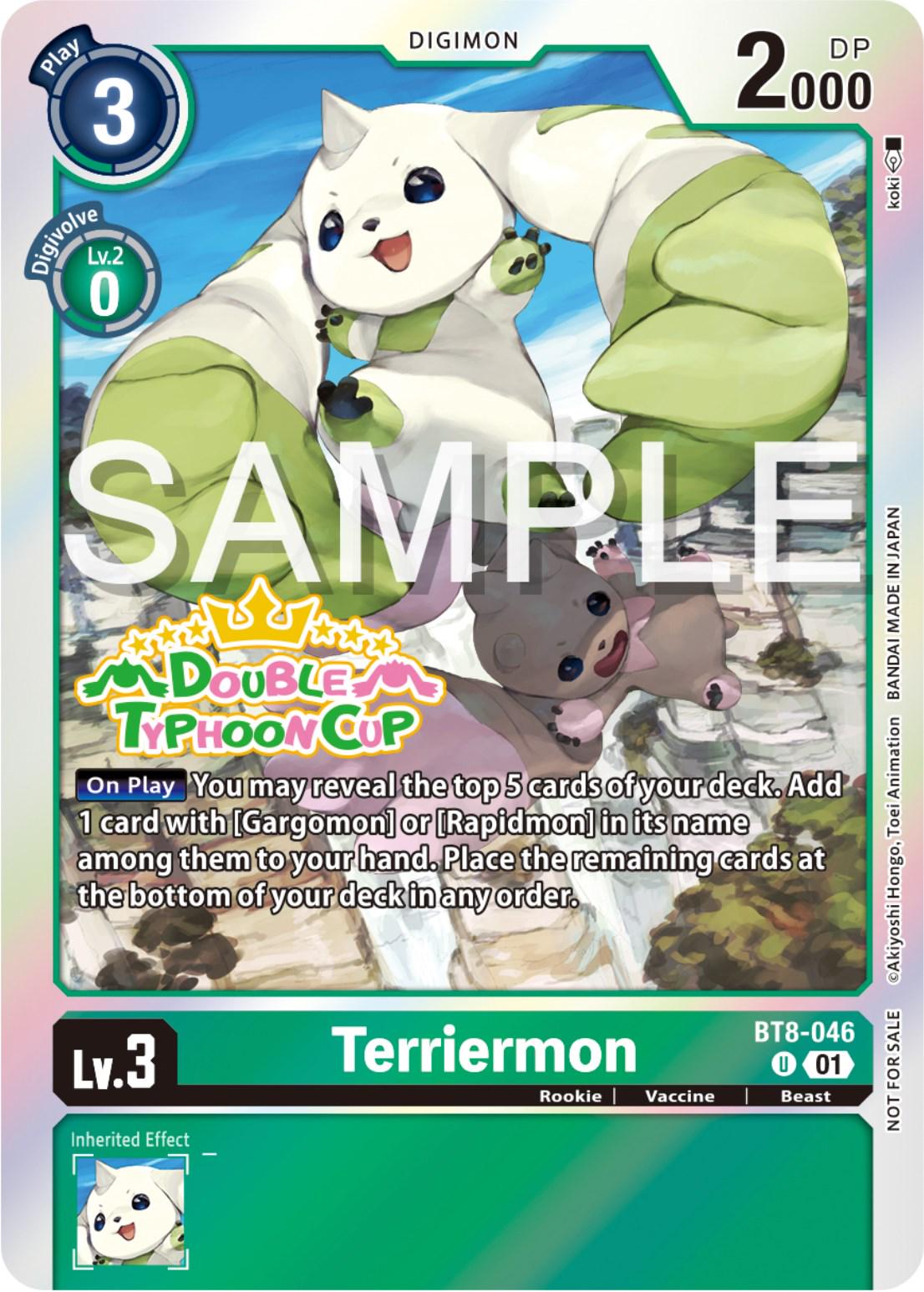Terriermon [Double Typhoon Cup Winner Foil] #BT8-046