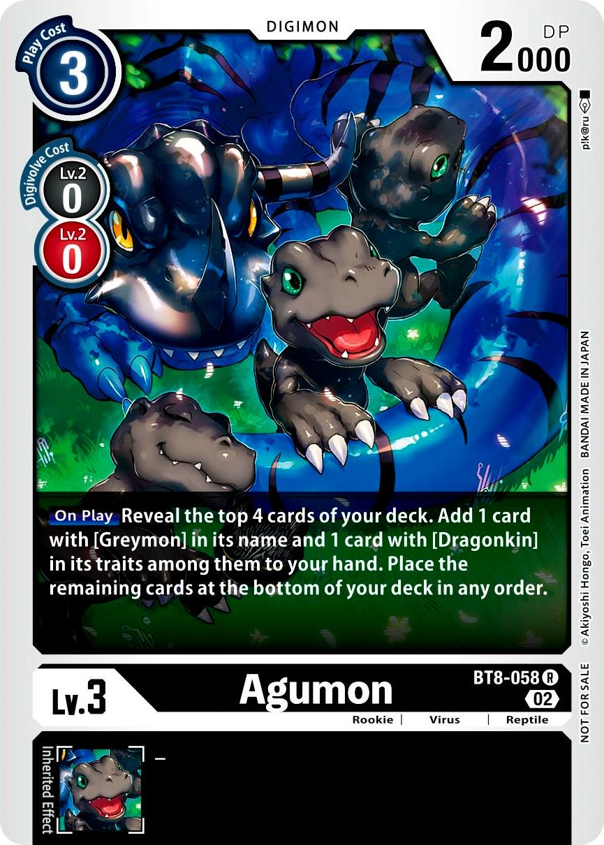 Agumon [Xros Encounter Pre-Release] #BT8-058