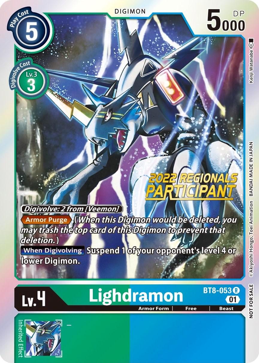 Lighdramon [Regional Online Participant Foil] #BT8-053