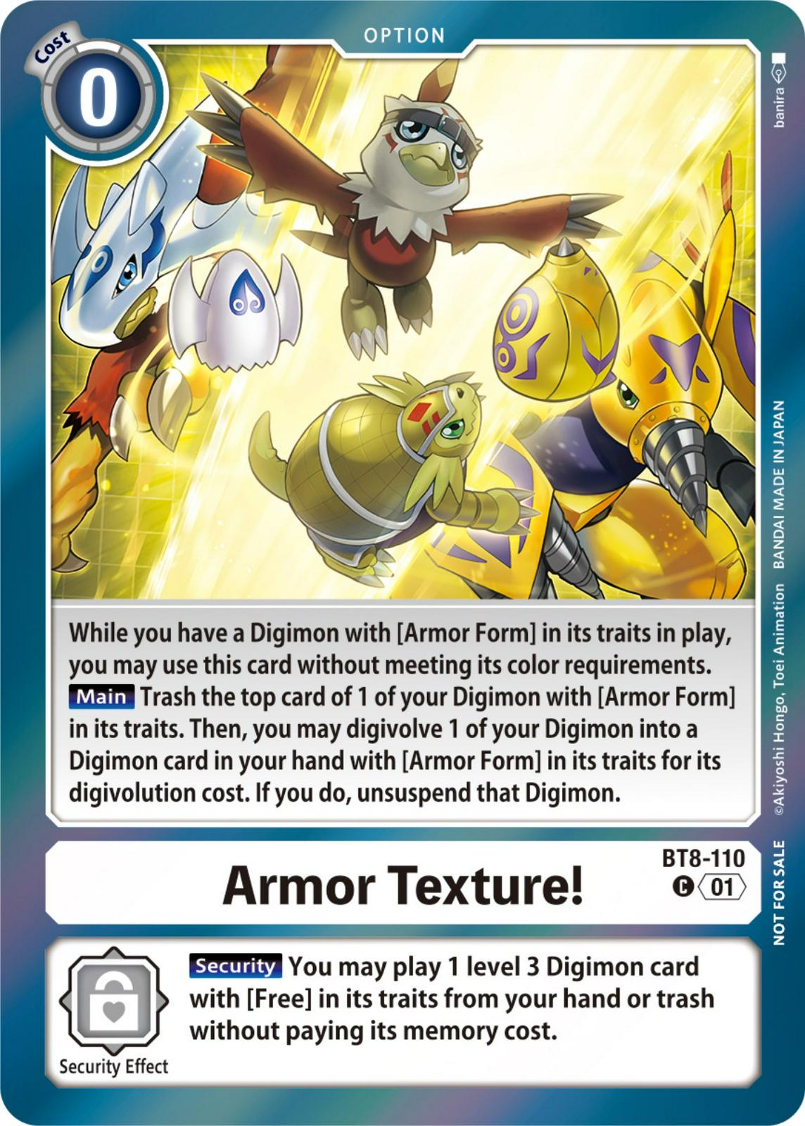 Armor Texture! [Blast Ace Double Pack Set Foil] #BT8-110