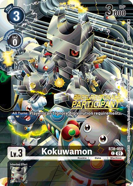Kokuwamon [Regionals Participant Foil] #BT8-059