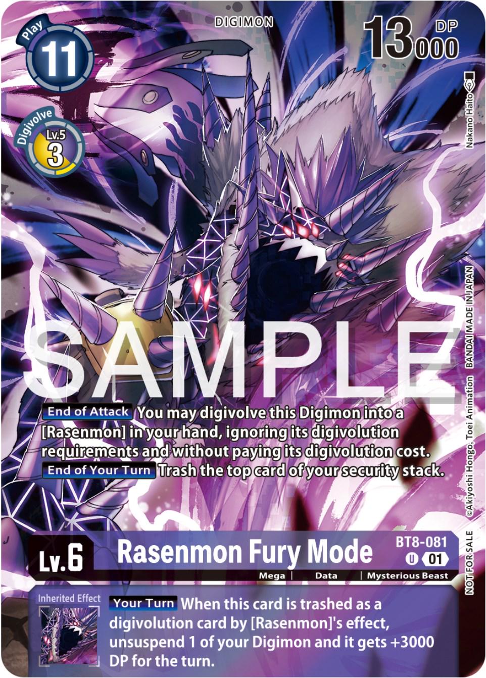 Rasenmon Fury Mode [Tournament Pack Foil] #BT8-081
