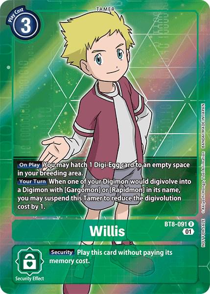 Willis [Box Topper Foil] #BT8-091