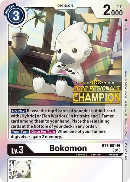 Bokomon [Regional Online Champion Foil] #BT7-081