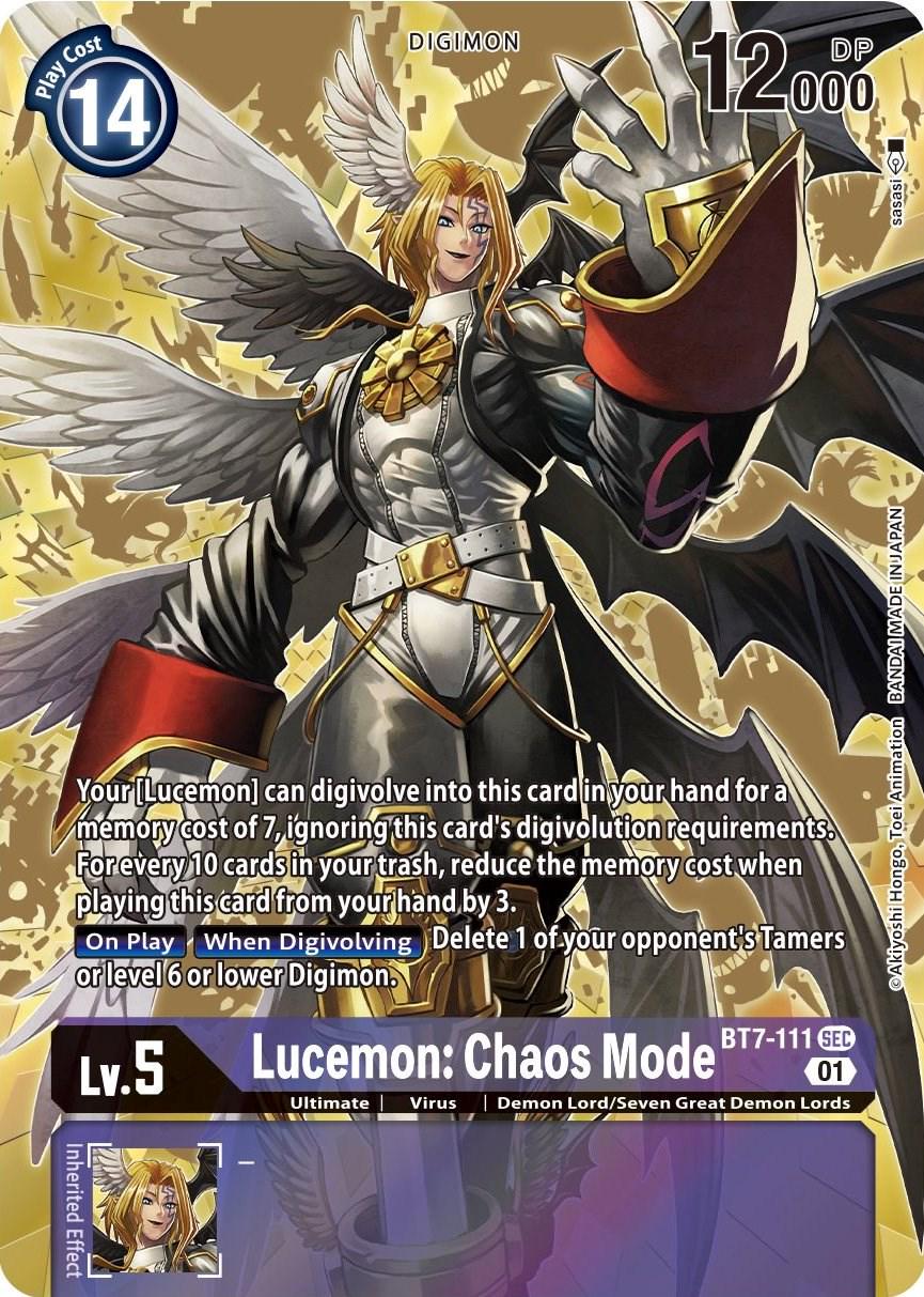 Lucemon: Chaos Mode [Alternate Art Foil] #BT7-111