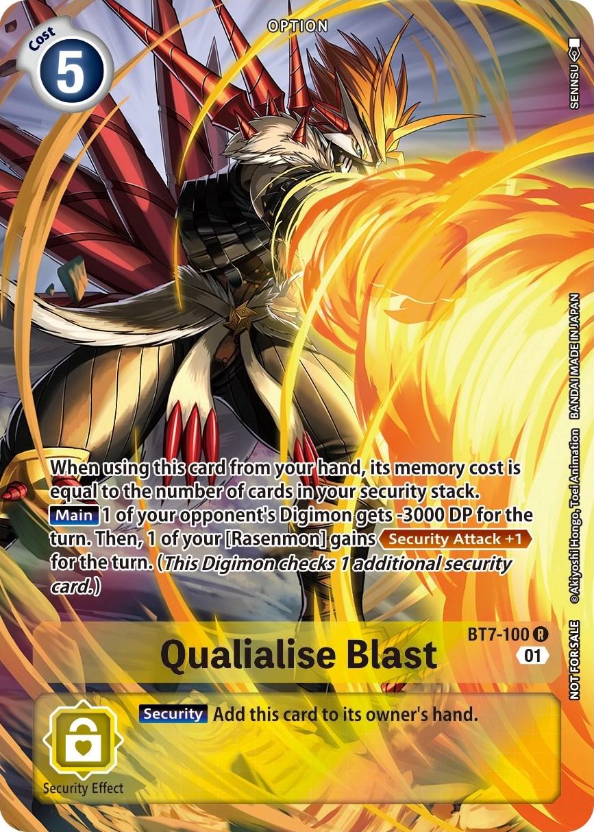 Qualialise Blast [Summer Dash Pack Foil] #BT7-100