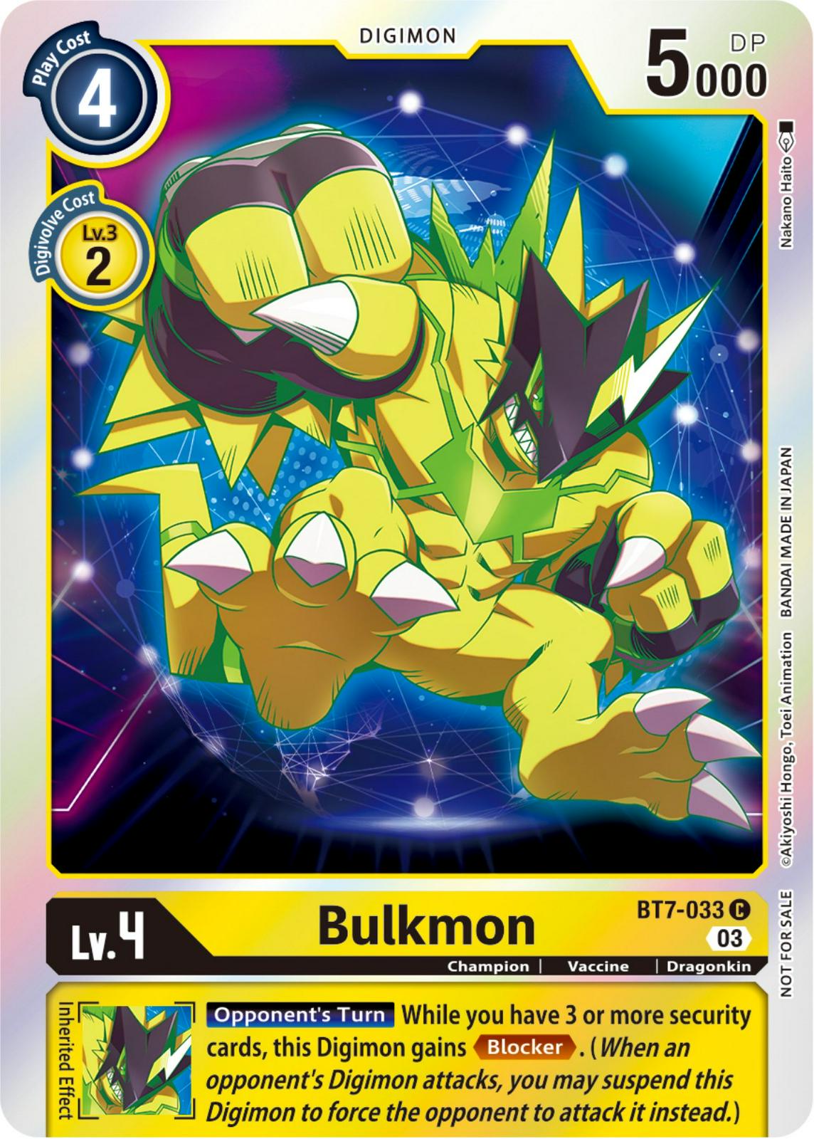 Bulkmon [Tournament Pack Foil] #BT7-033