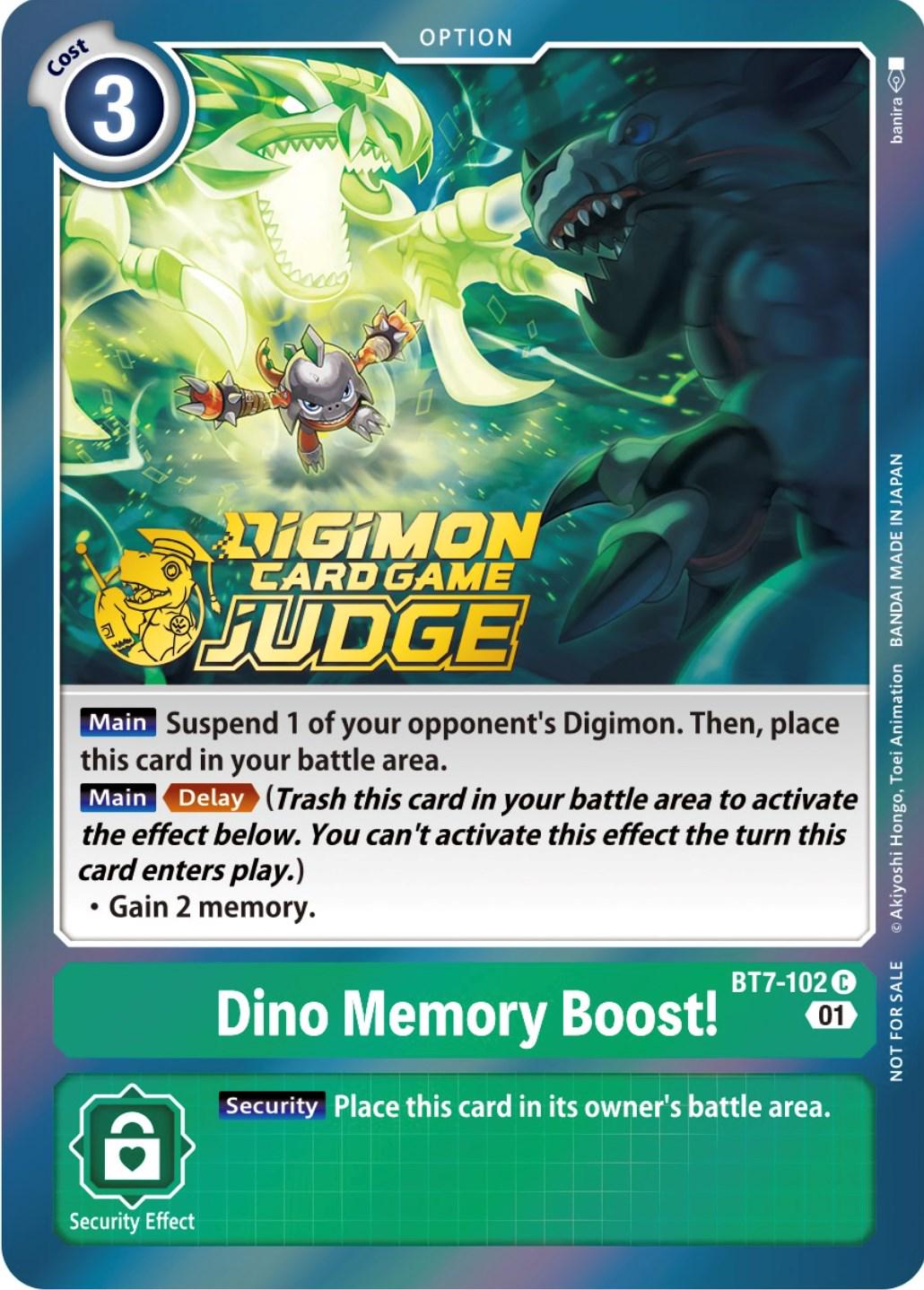 Dino Memory Boost! [Judge Pack Foil] #BT7-102