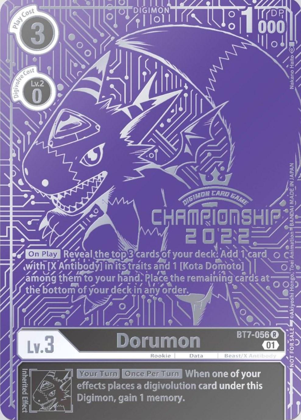 Dorumon [Finals Top 16 Foil] #BT7-056