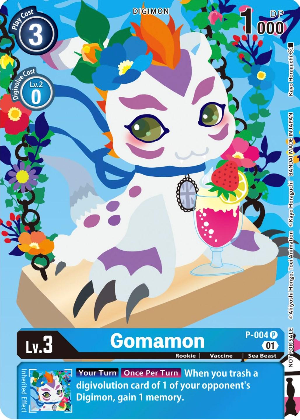 GomamonP-004 [Tamer's Card Set Floral Fun] #P-004 P