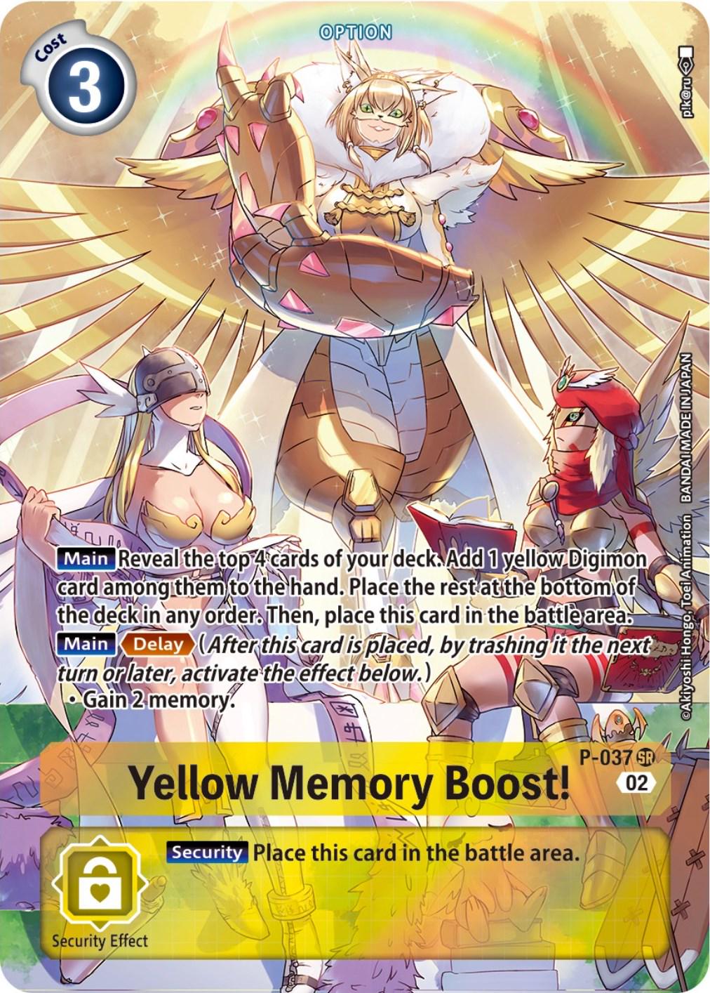 Yellow Memory Boost! [Digimon Adventure Box 2 Foil] #P-037