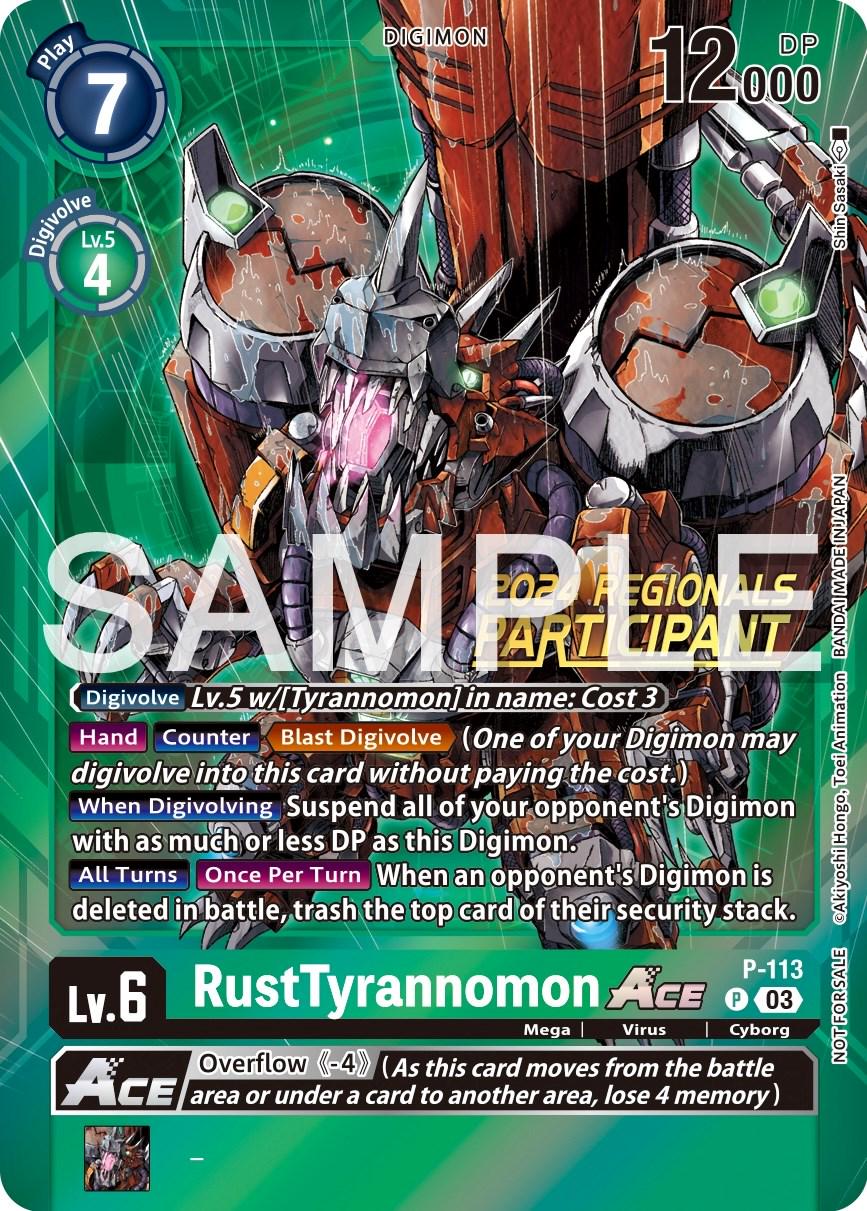 RustTyrannomon ACEP-113 [Regionals Participant Foil] #P-113 P
