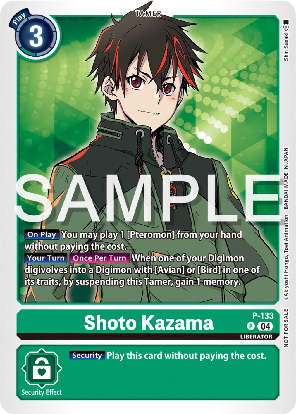 Shoto Kazama [Digimon Liberator Promotion Pack] #P-133 P