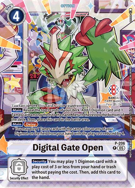 Digital Gate OpenP-206 [BANDAI Card Games Fest 25-26 Foil] #P-206 P