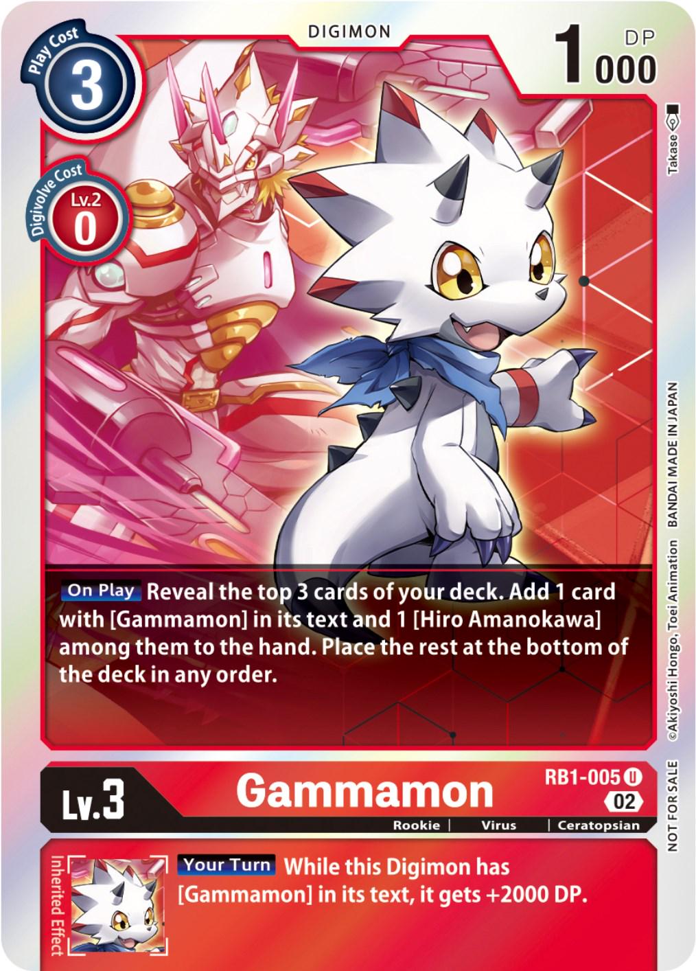 Gammamon [Resurgence Booster Box Promotion Pack Foil] #RB1-005