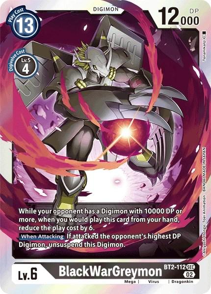 BlackWarGreymon [Reprint Foil] #BT2-112