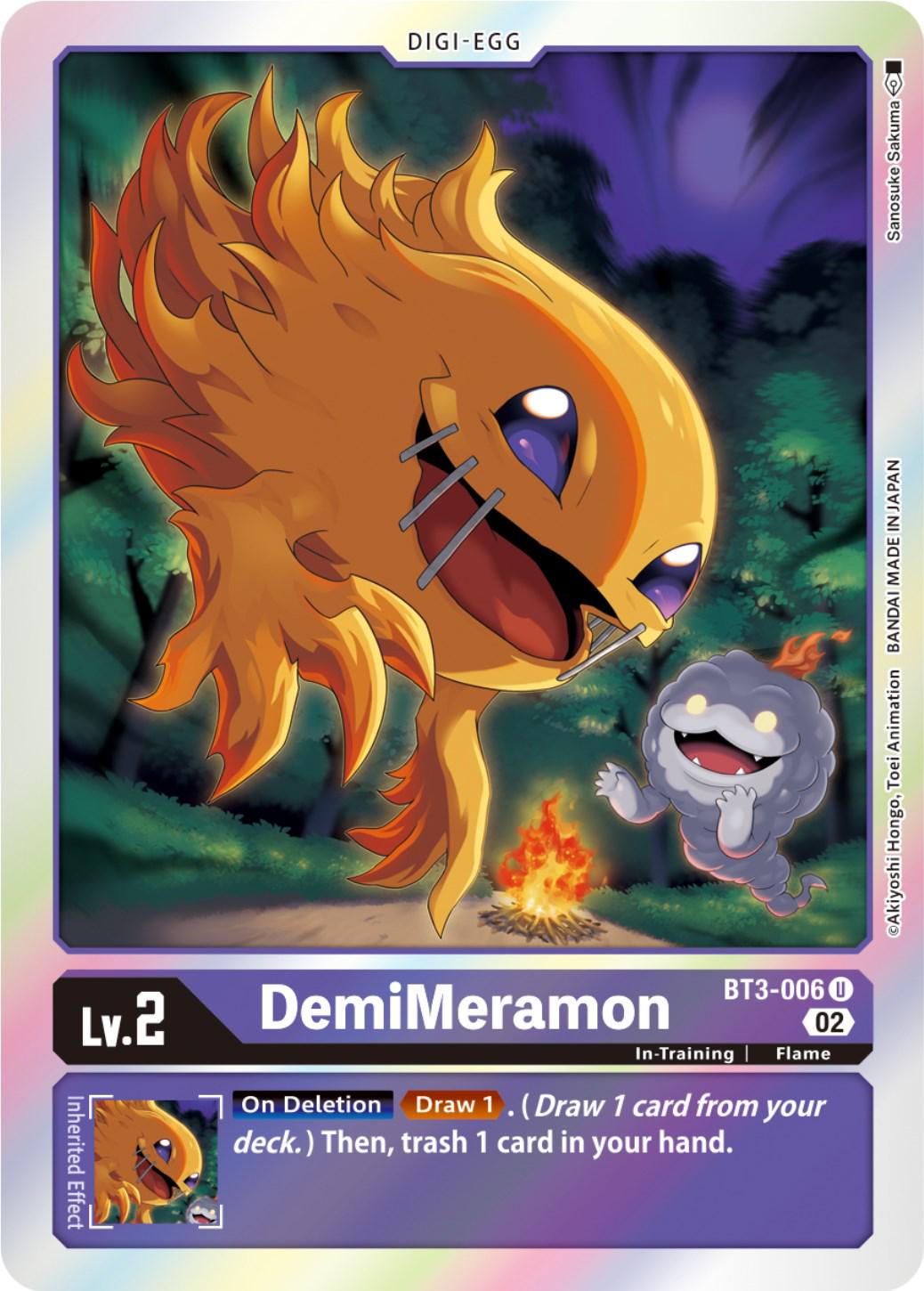 DemiMeramon [Reprint Foil] #BT3-006